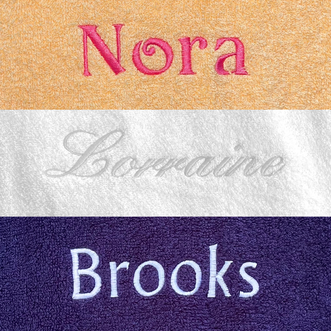 Beach Towel with Embroidered Name