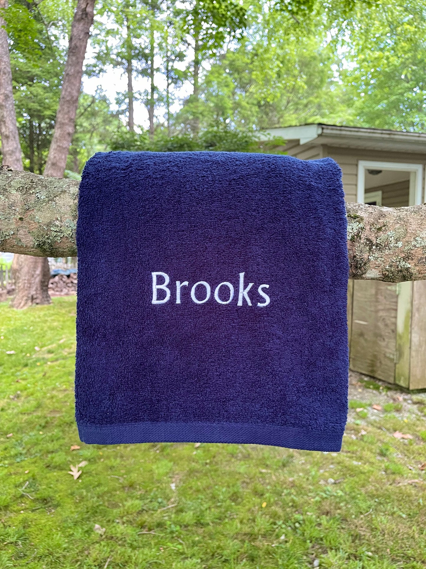 Beach Towel with Embroidered Name