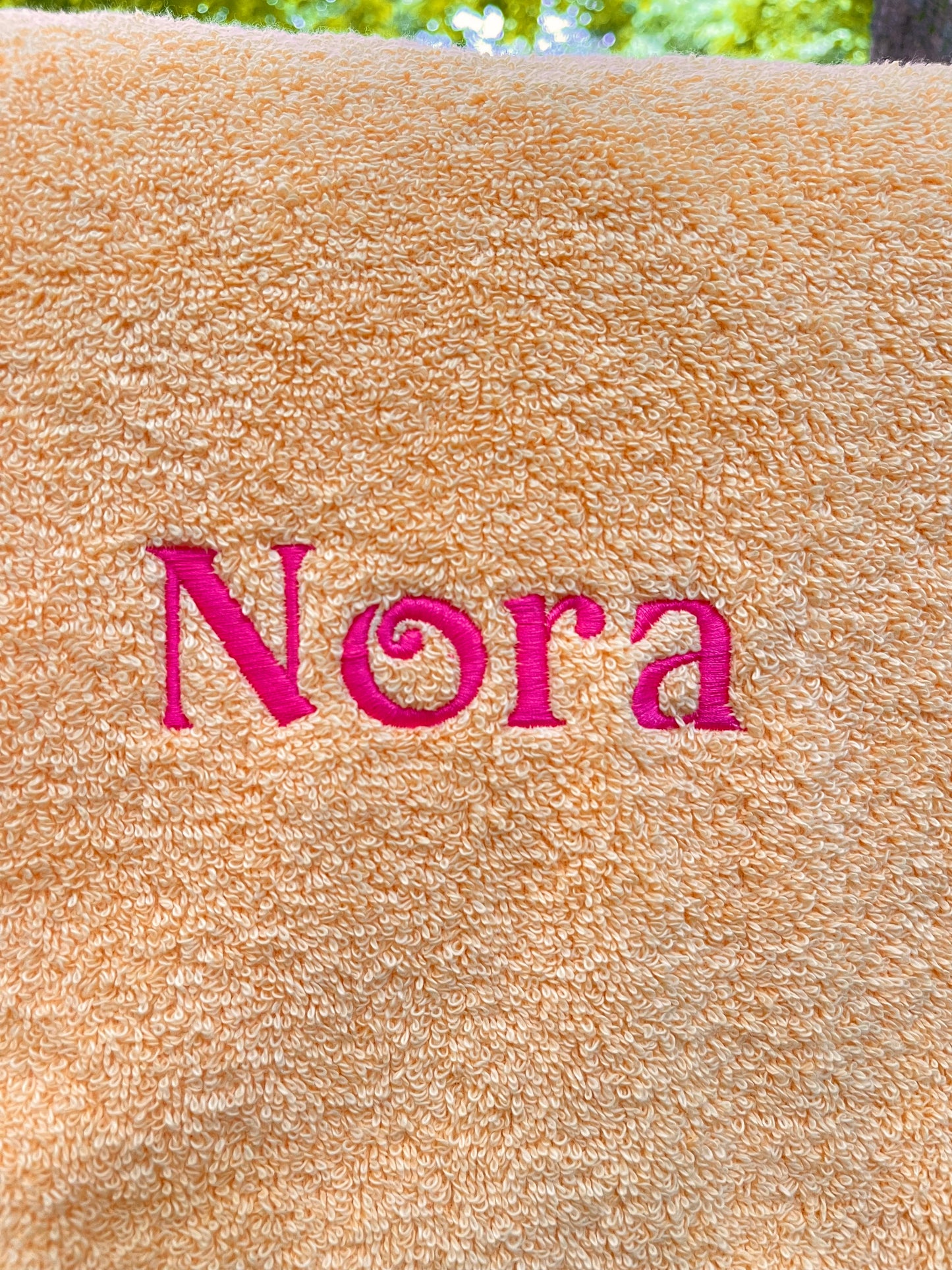 Beach Towel with Embroidered Name